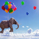 fliegender Elefant,