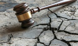 Was tun, wenn Wasser knapp wird? – Was die Klimakrise mit dem Wasserkreislauf macht Richterhammer auf trockenem Boden