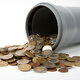 Abwasserrohr + Münzgeld