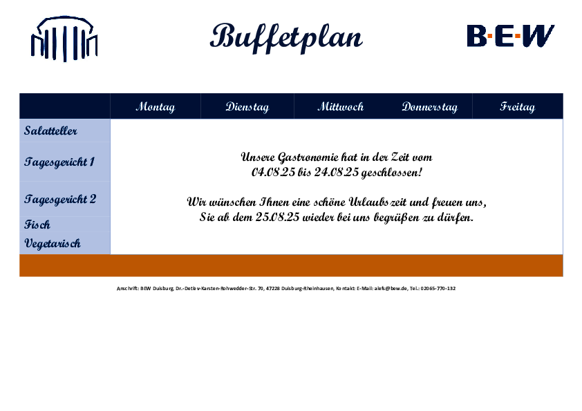 Buffetplan Duisburg