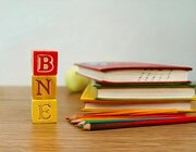 BNE-Würfel und Bücher