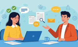 Mitarbeitergespräch Illustration