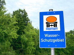 Schild Wasserschutzgebiet