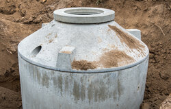 Kleinkläranlage Baustelle