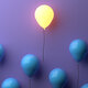 Leuchtender Ballon