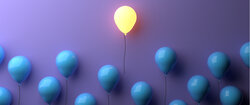 Leuchtender Ballon