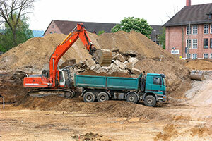 Bagger lädt auf